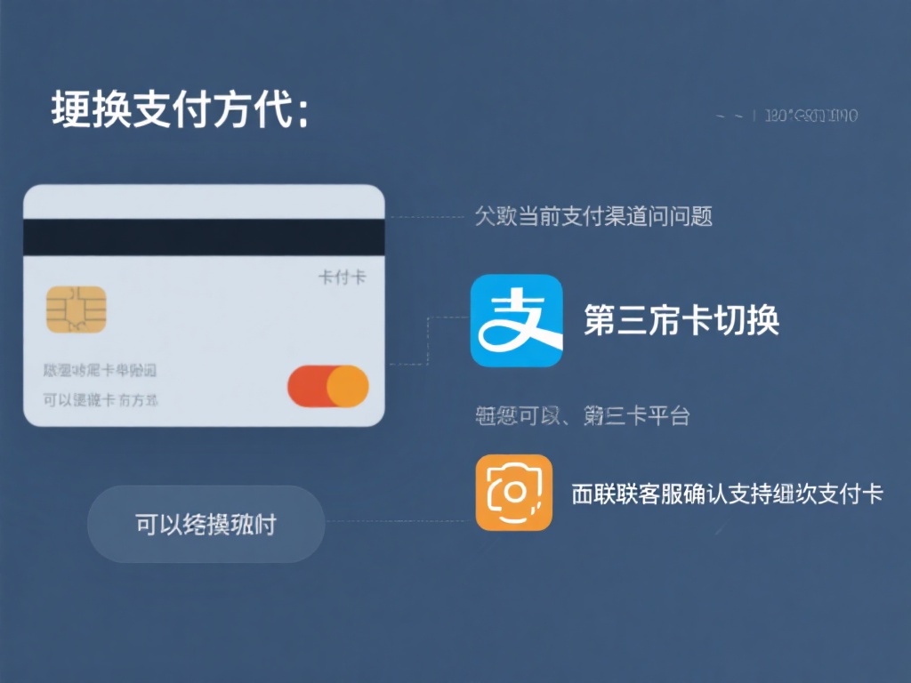 更换支付方式：如果当前支付渠道出现问题，可以尝试其