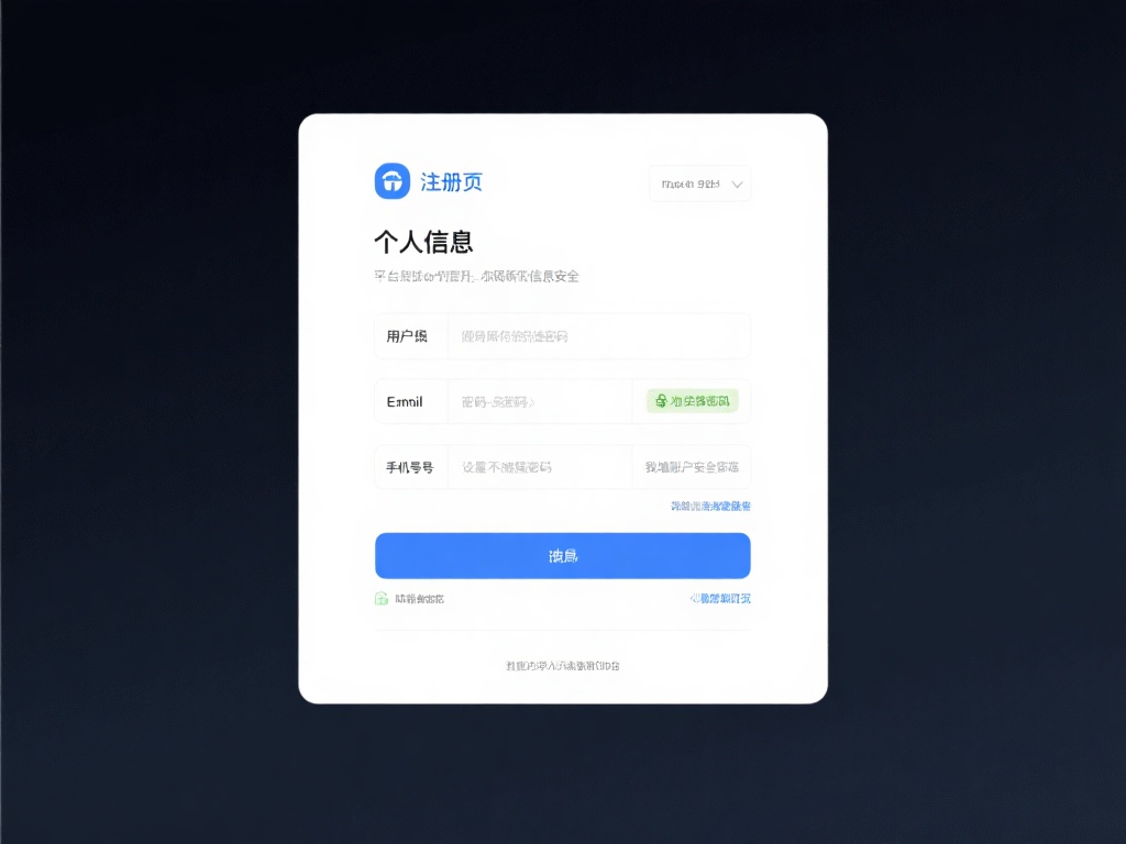 填写个人信息
在注册页面，你需要提供一些基本信息